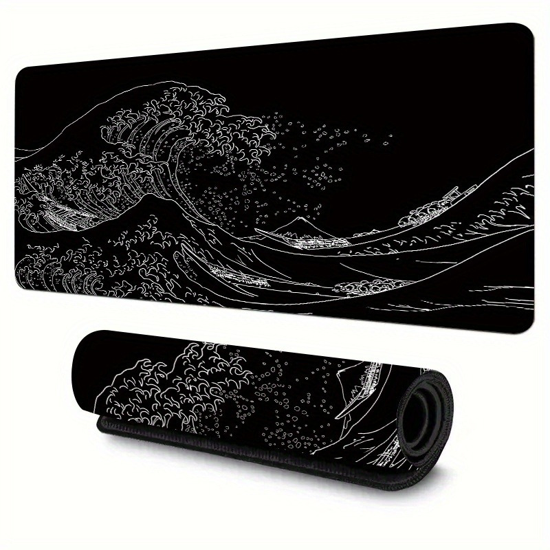 Pc Gaming White - Black White The Great Wave Gaming