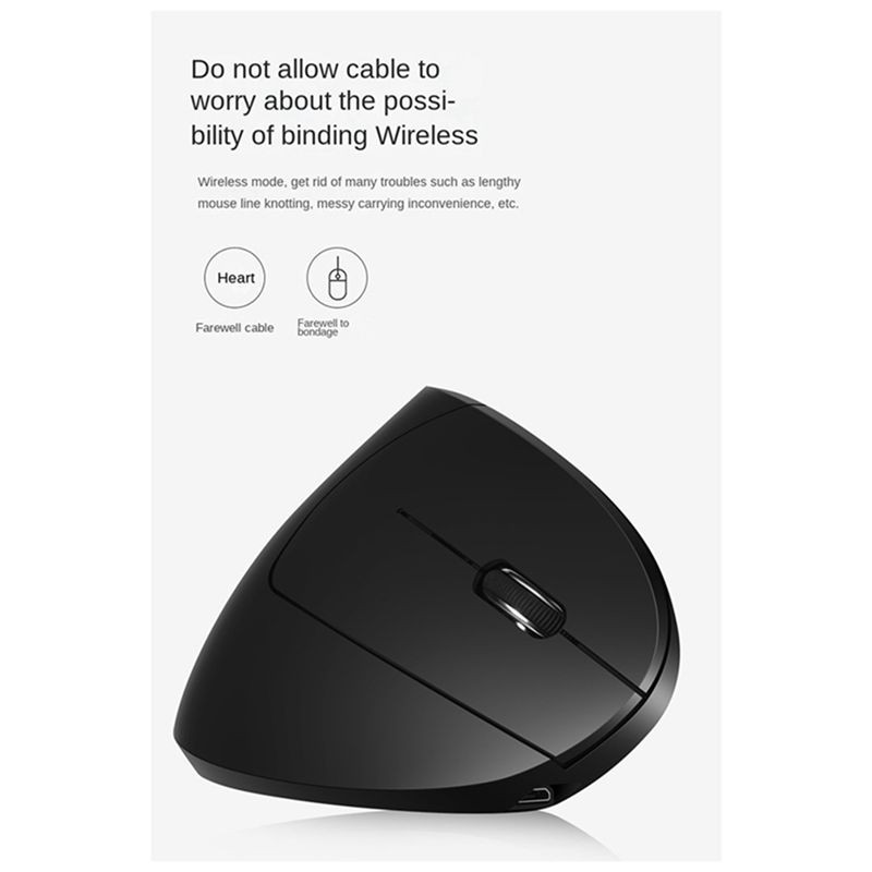 Pc Gaming White - doyou Wireless 2.4G Vertical Vertical Mouse