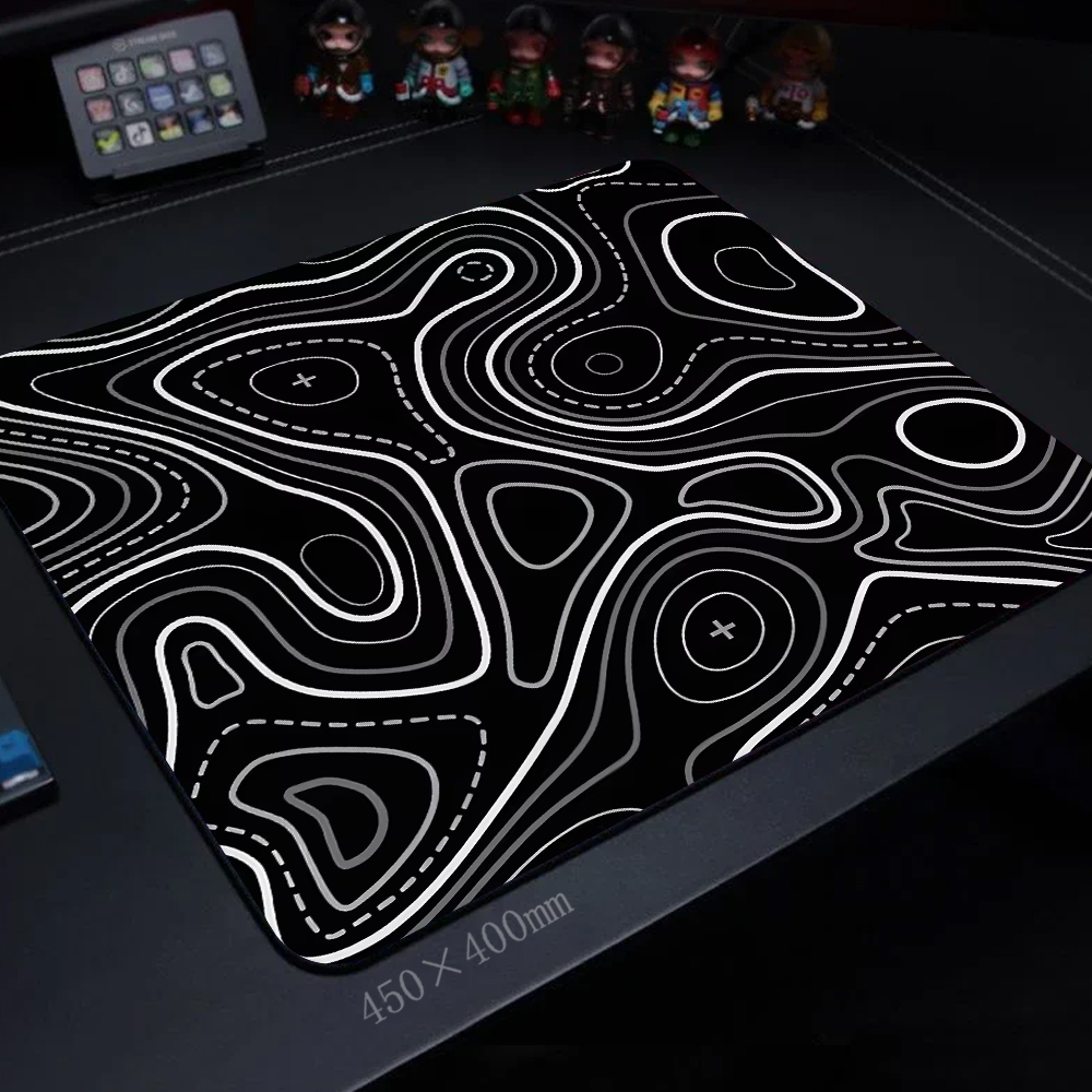 Pc Gaming White - 45x40CM Black White Texture Keyboard Pad