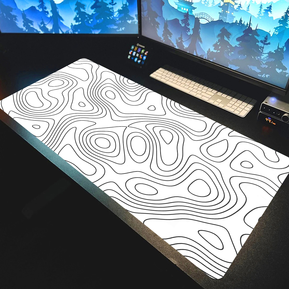 Pc Gaming Liquid - Line Liquid Mouse Pad Gaming Accessories