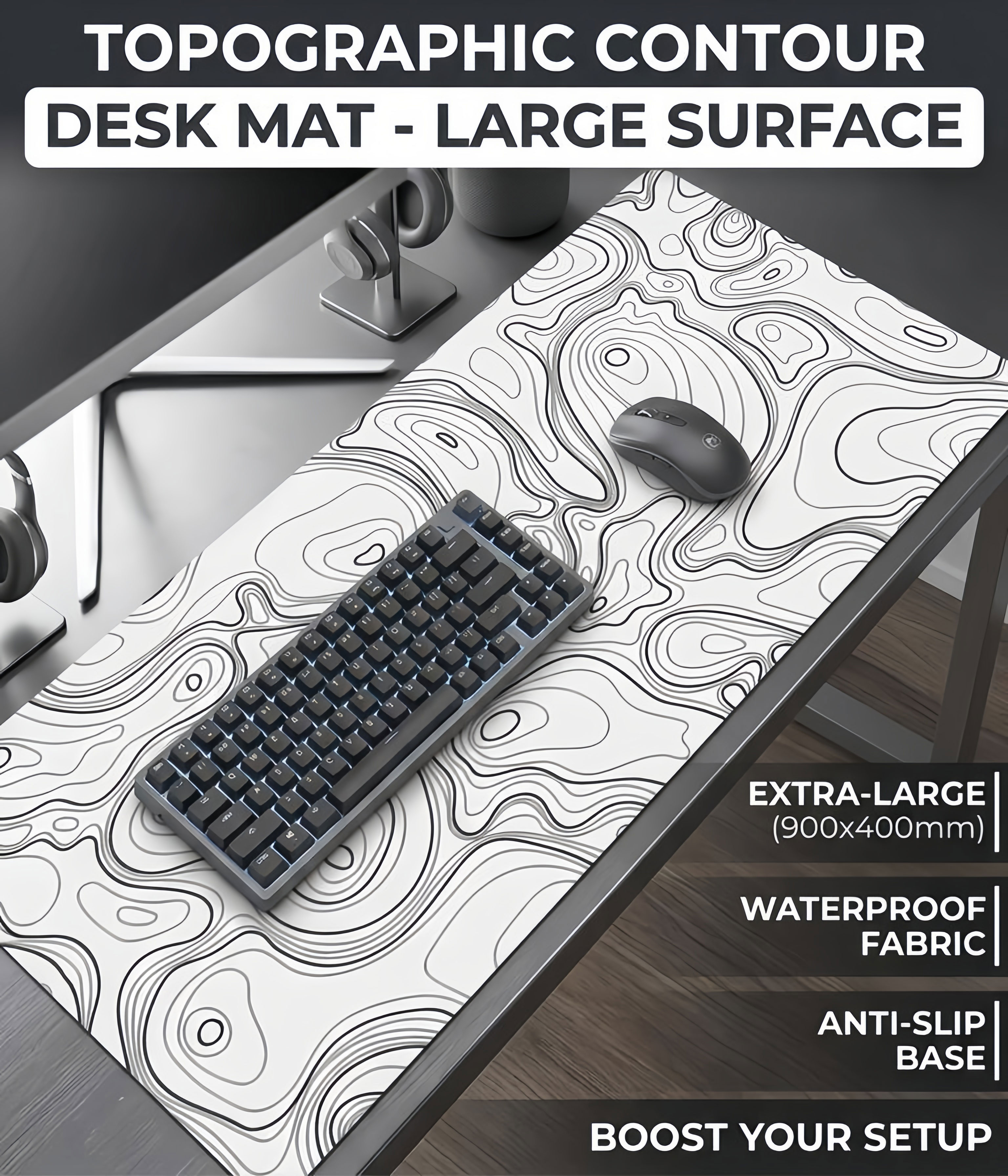 Pc Gaming Liquid - Strata Liquid Gaming Mouse Pad XXL