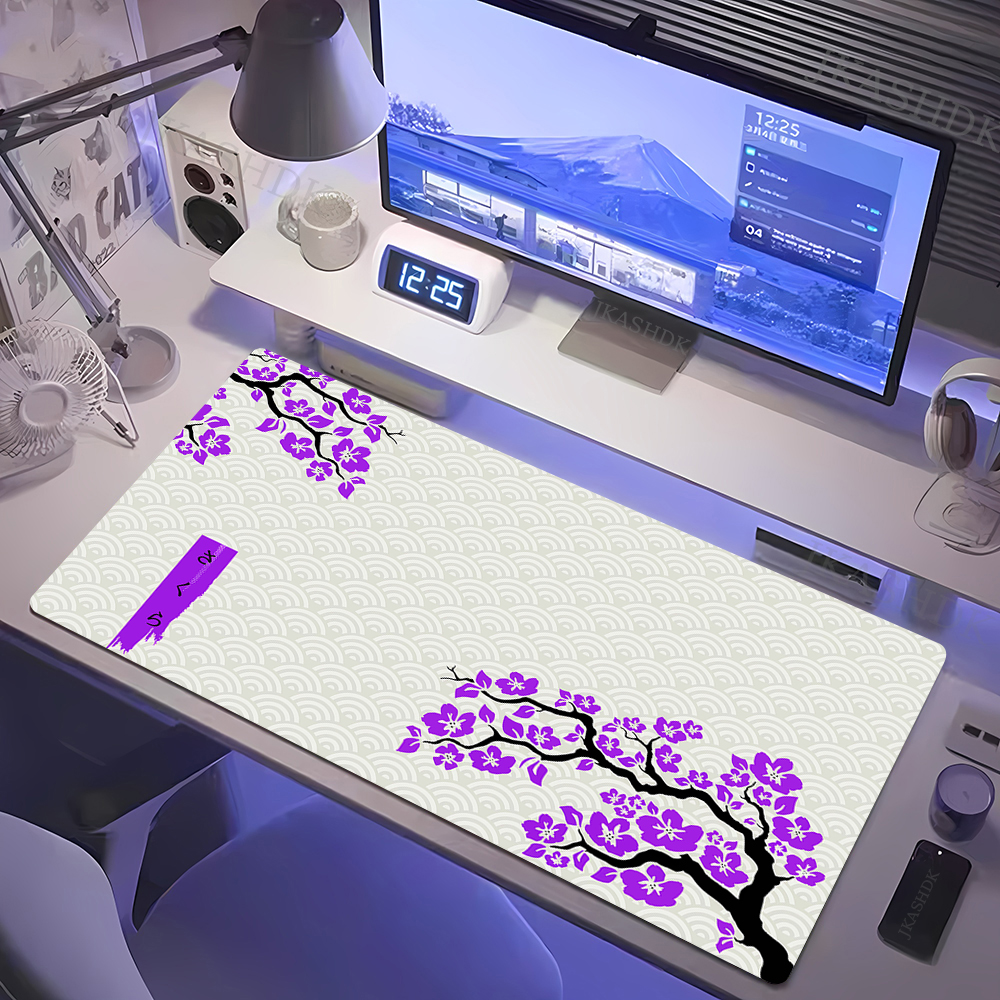 Pc Gaming White - Large Gaming Mousepads Sakura Mouse Pad