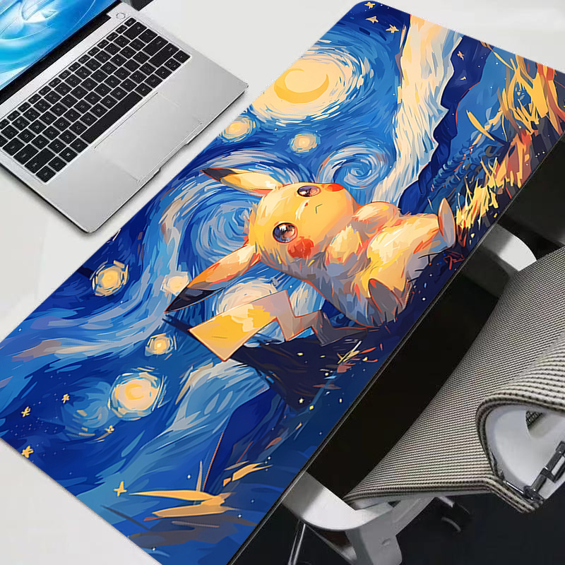 Pc Gaming Setup - Mouse Pad Large P-Pikachu Rubber PC