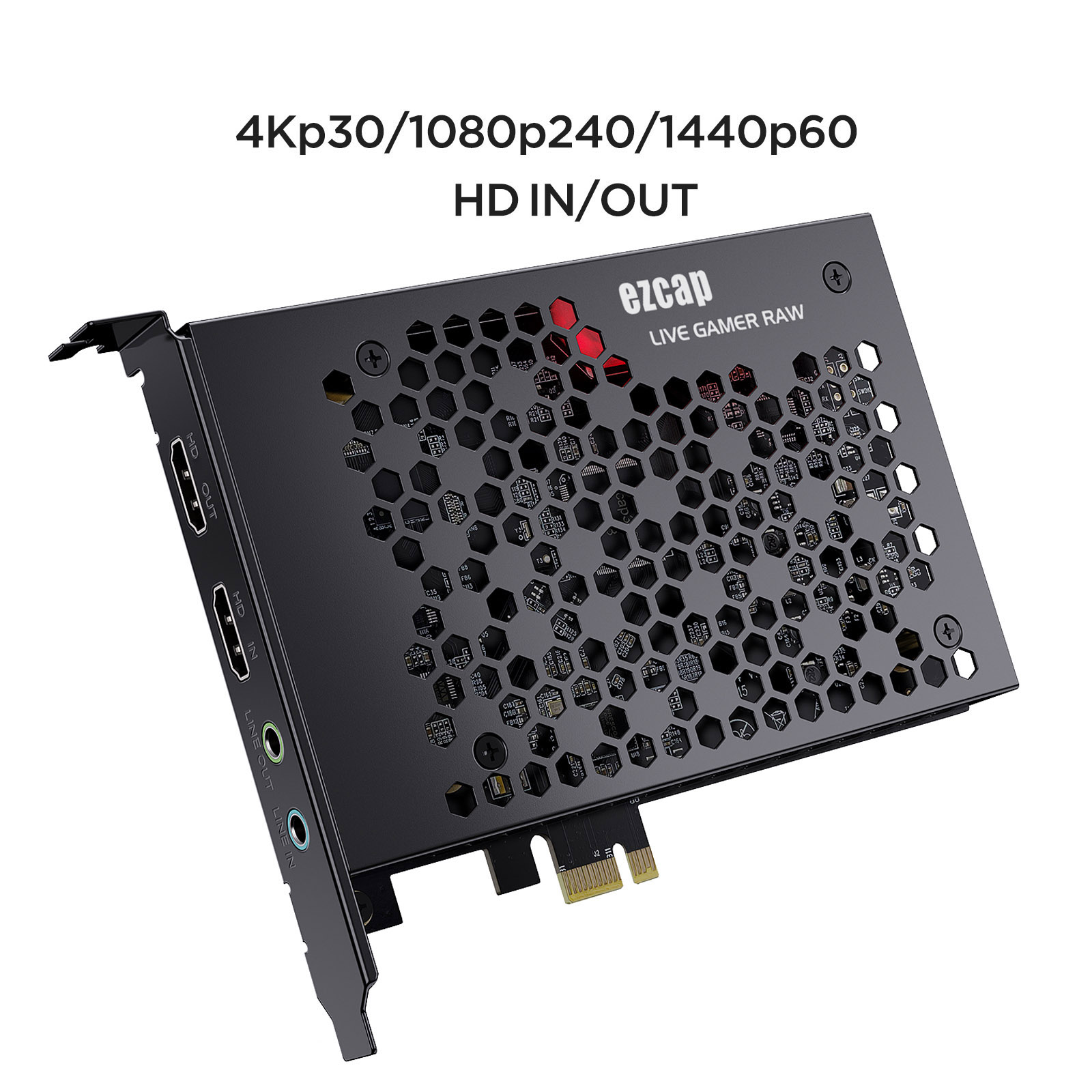 Capture Card Hdmi - ezcap324B Live Gamer Raw PCIE 4K