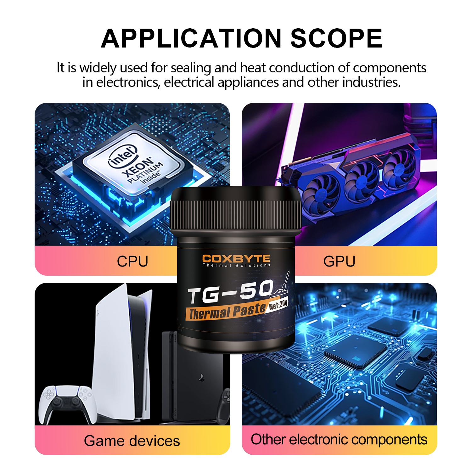 Thermal Paste - Coxbyte TG-50 18.2W/mk Thermal Compound Paste