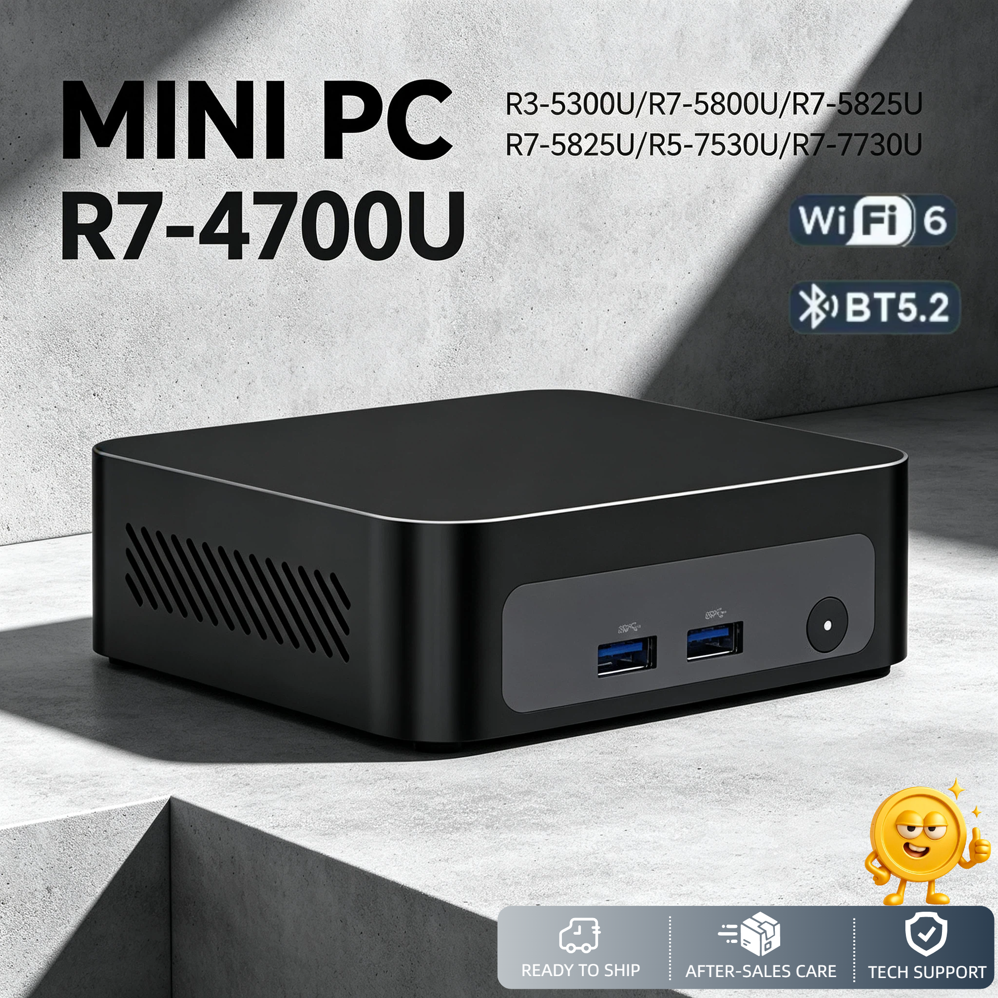 Pc Unit For Gaming - AMD Ryzen 3 5300U Ryzen 7