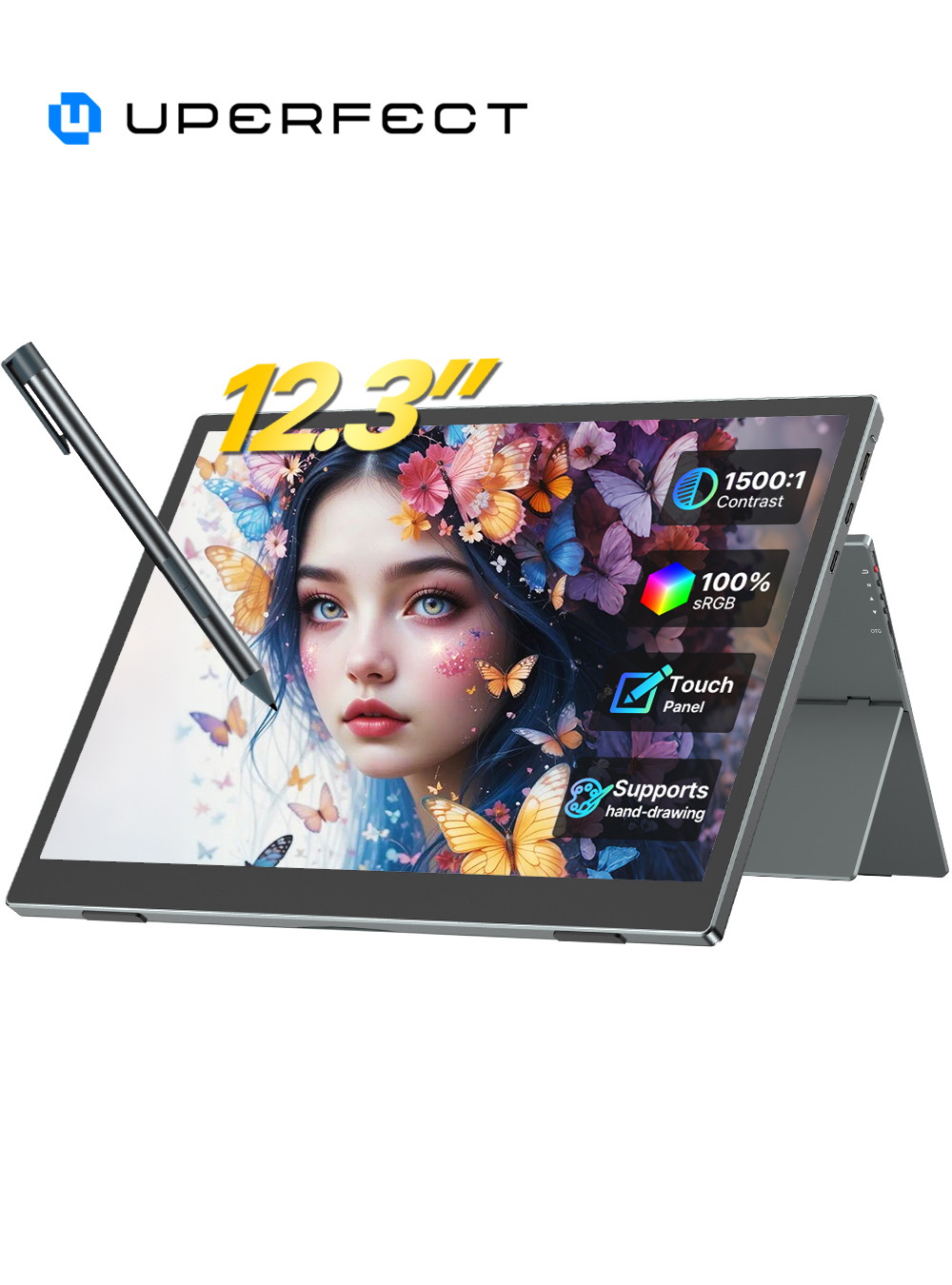 Pc Gaming Y Monitor - UPERFECT Touch Portable Monitor 12.3 Inch
