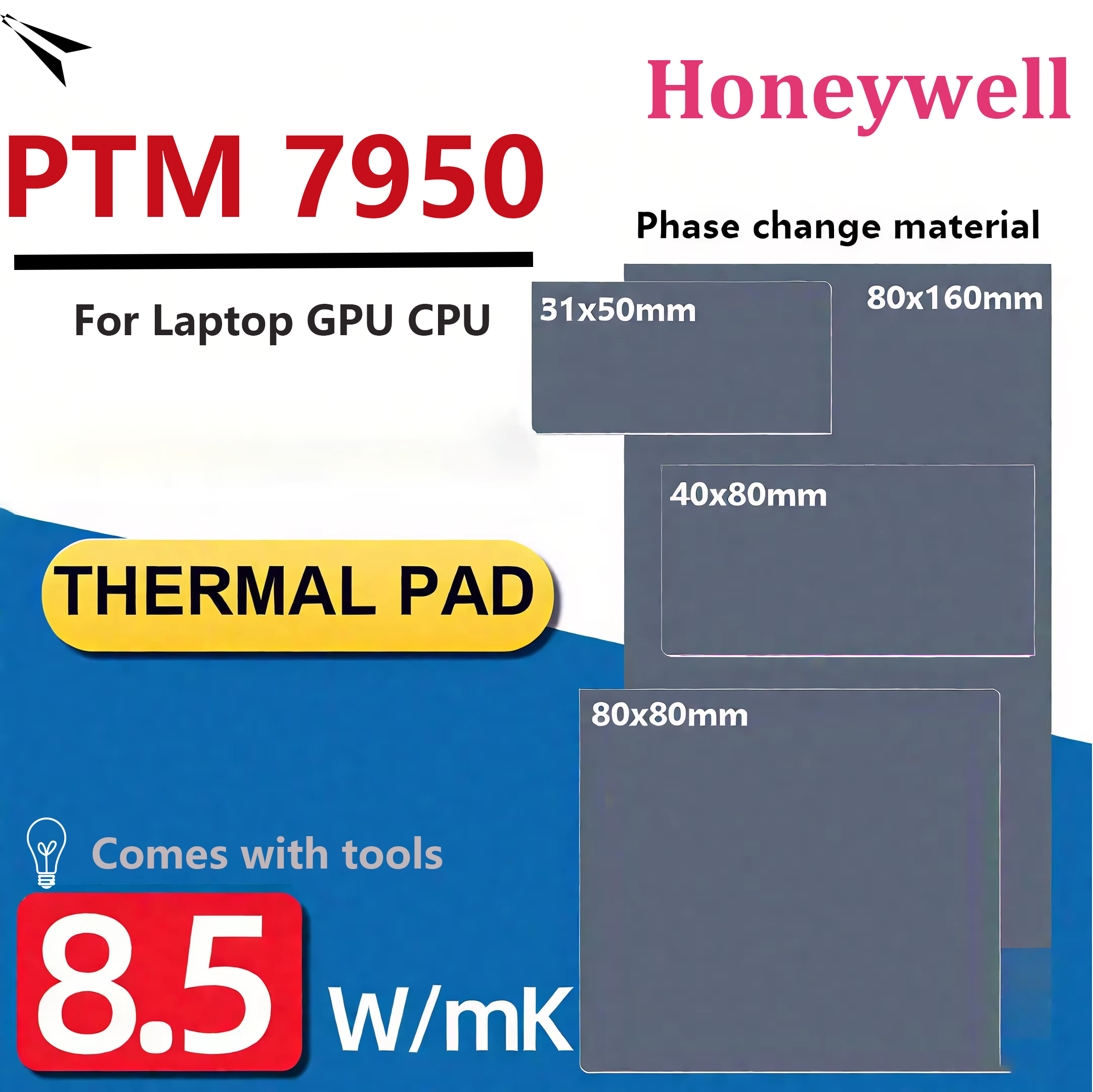Thermal Paste - Honeywell PTM7950 Phase Change Pad 8.5W/mk