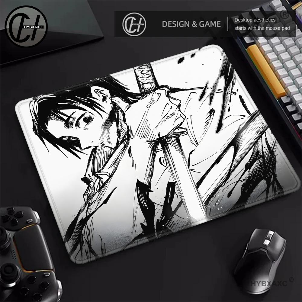 Pc Gaming White - Black and white anime Mouse Pad