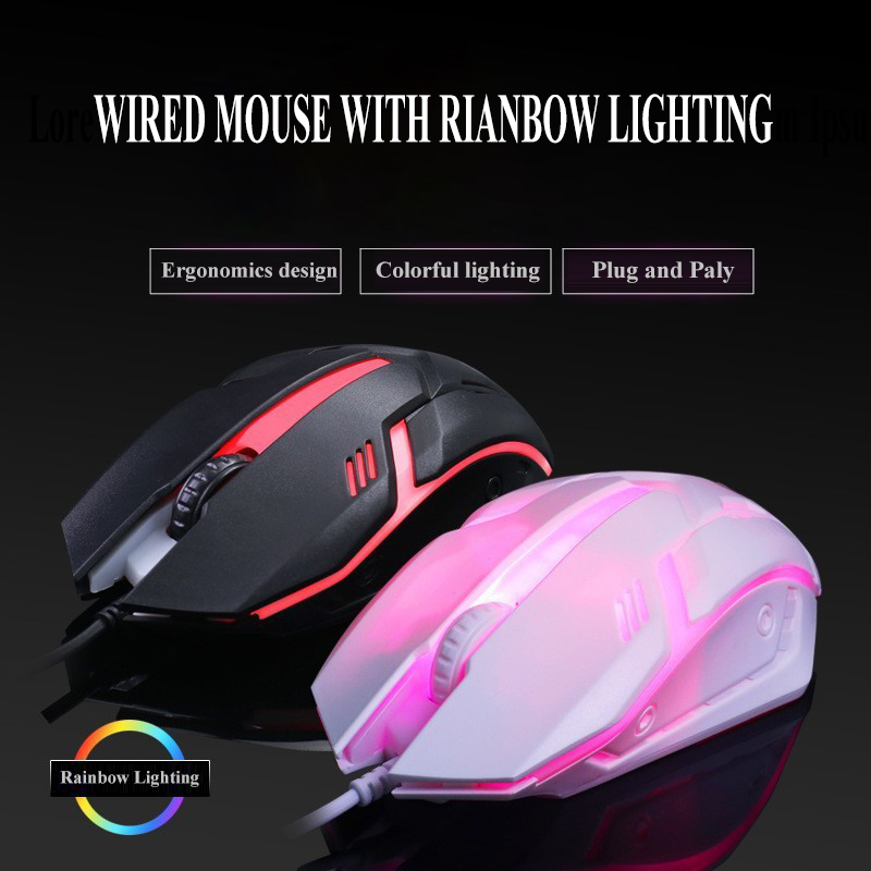 Pc Gaming On Sale - USB Optical Wired Colorful LED Gaming