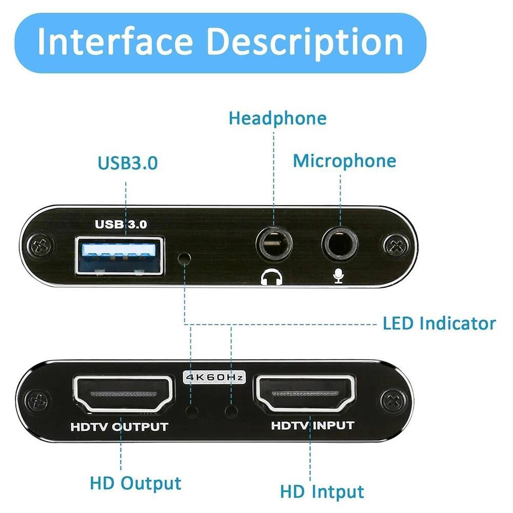 4K HDMI-Compatible to USB 3.0  - Capture Card Hdmi ulasan dan harga