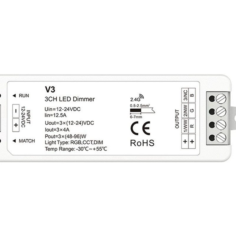 LED Controller 3-Channel V3 2. - Rgb Light Strip ulasan dan harga