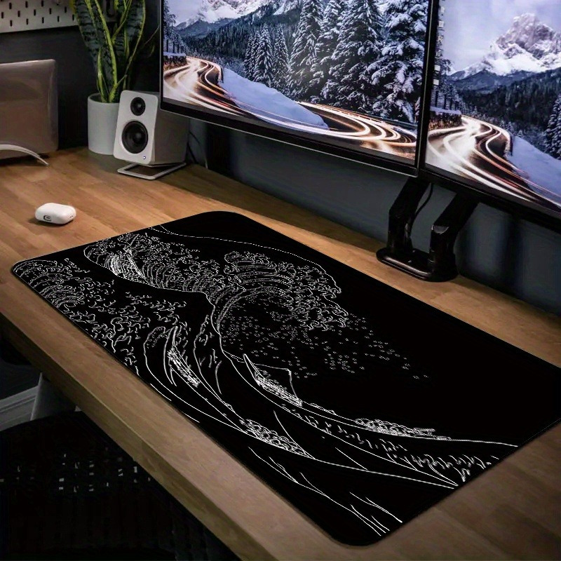 Black White The Great Wave Gam - Pc Gaming White ulasan dan harga
