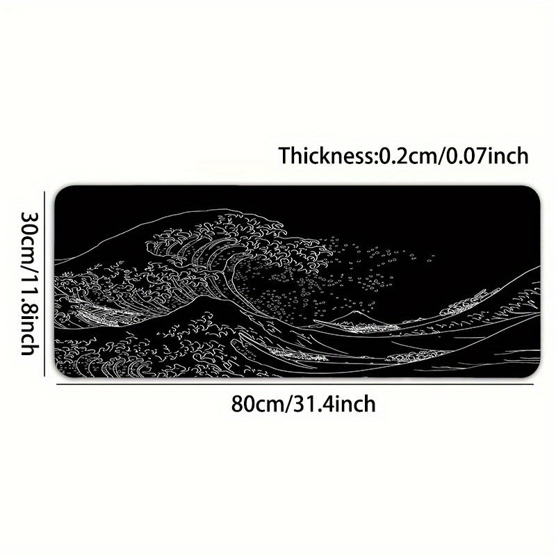 Black White The Great Wave Gam - Pc Gaming White ulasan dan harga