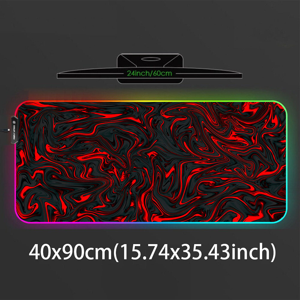 Mousepad RGB Mouse Pad Red and - Pc Gaming Liquid ulasan dan harga