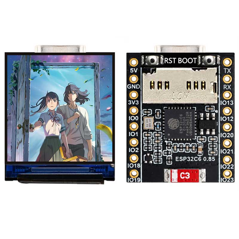 ESP32 C6 0.85 Inch 128X128 IPS - Rgb Light Strip ulasan dan harga
