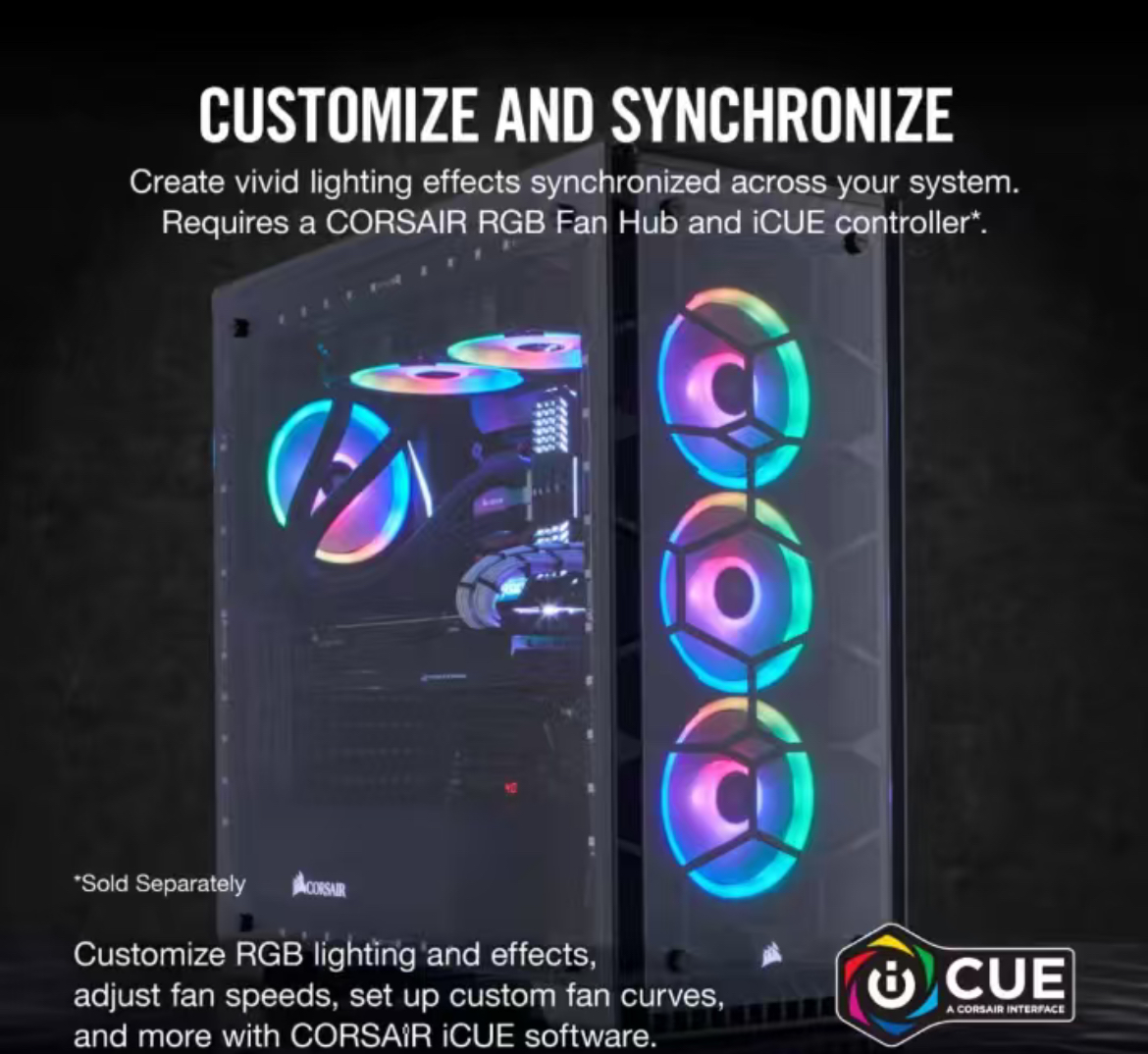 CORSAIR LL120 RGB 120mm Dual L - Rgb Light Strip ulasan dan harga