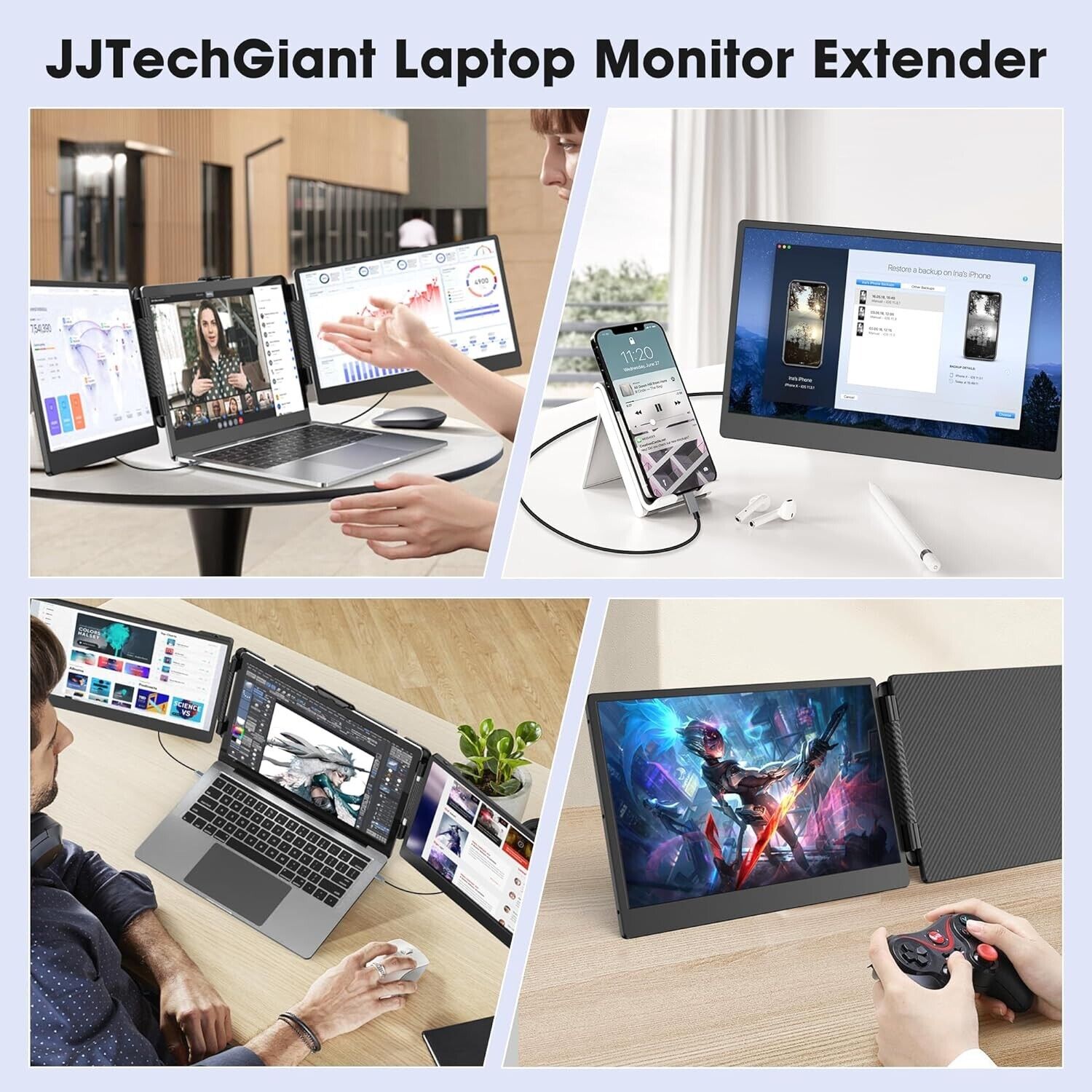 OFFIYA 14 Inch IPS 1080P FHD D - High Refresh Monitor ulasan dan harga