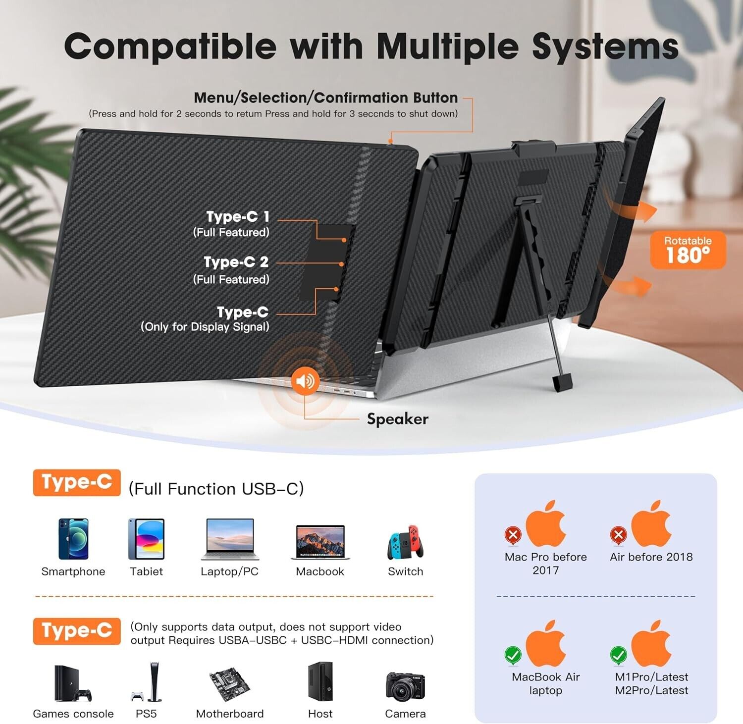 OFFIYA 14 Inch IPS 1080P FHD D - High Refresh Monitor ulasan dan harga