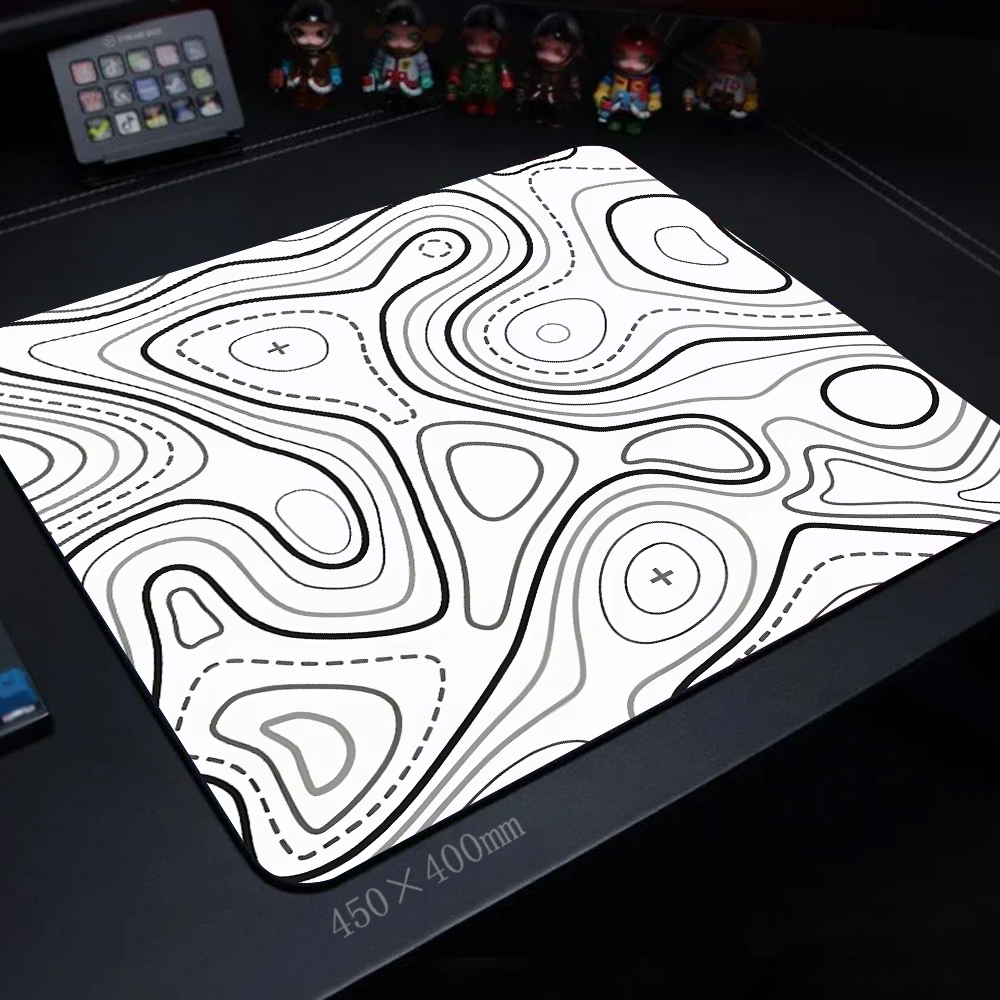 45x40CM Black White Texture Ke - Pc Gaming White ulasan dan harga