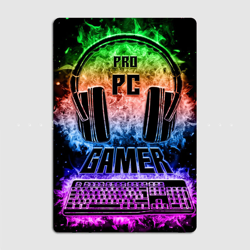 PC Gaming Sign Vintage Retro P - Pc Gaming Club ulasan dan harga