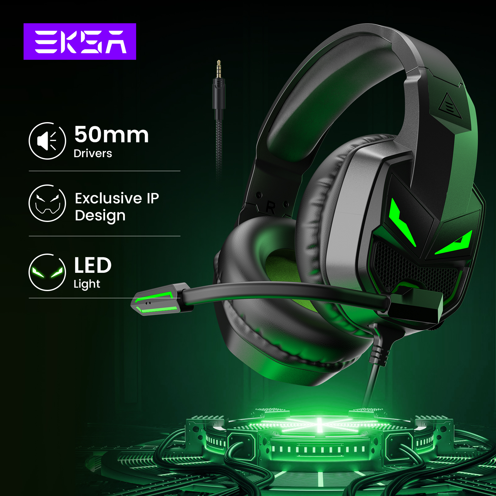 EKSA Fenrir PC Gaming Headphon - Pc Gaming Y Monitor ulasan dan harga