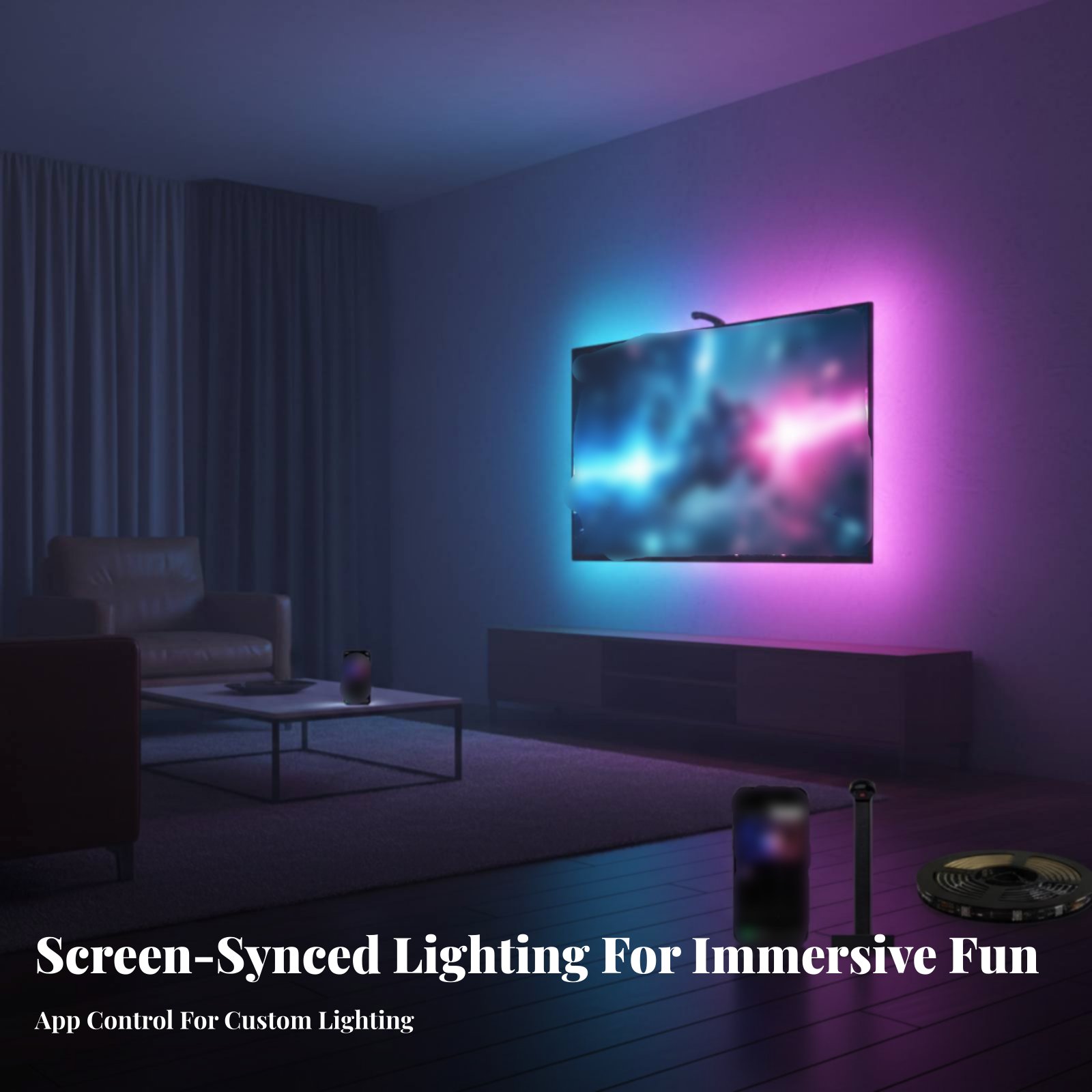 Screen Sync Lighting Strip Str - Rgb Light Strip ulasan dan harga
