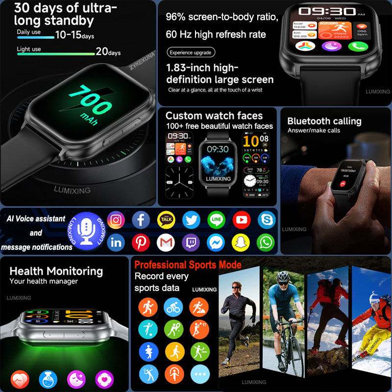 2026 New Sports Smart Watch Me - High Refresh Monitor ulasan dan harga
