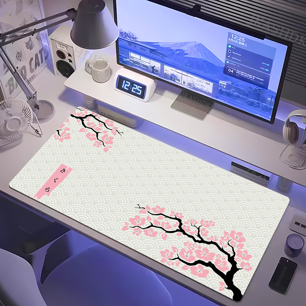 Large Gaming Mousepads Sakura  - Pc Gaming White ulasan dan harga