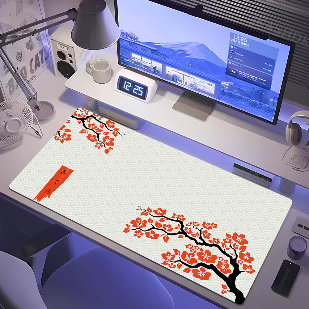 Large Gaming Mousepads Sakura  - Pc Gaming White ulasan dan harga