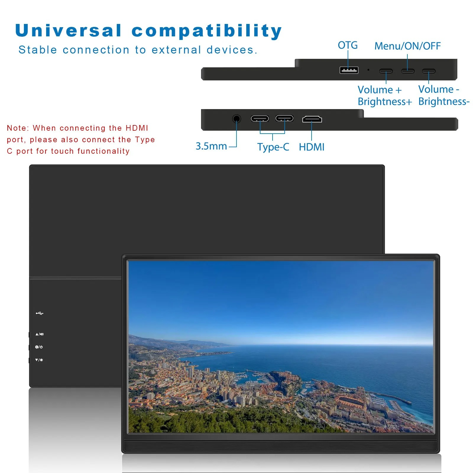 15.6-inch Portable Monitor Lap - Pc Gaming On Mobile ulasan dan harga