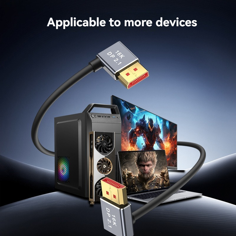 DP2.1 Silicone Flexible Elbow  - High Refresh Monitor ulasan dan harga