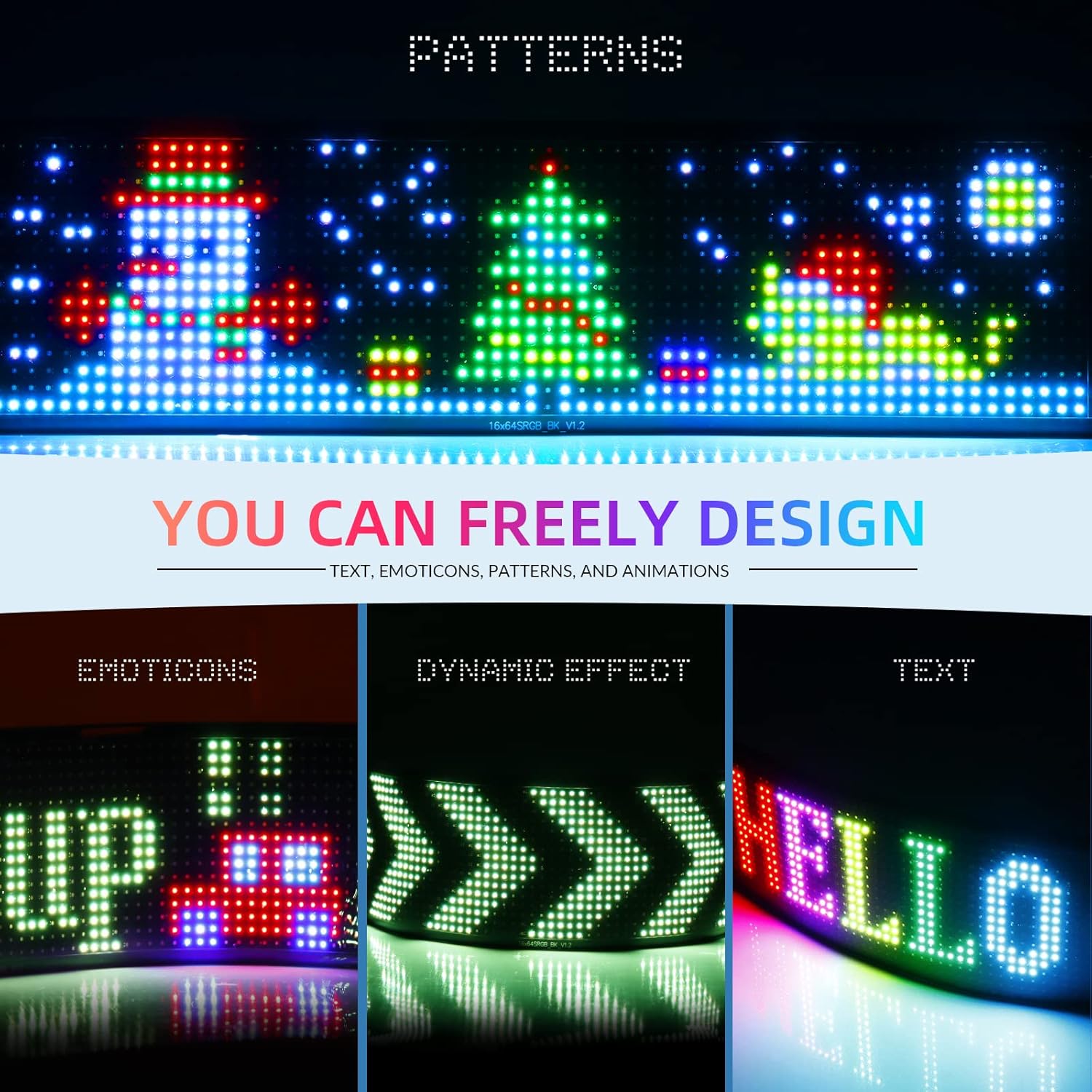 LED Car Sign Flexible LED Matr - Rgb Light Strip ulasan dan harga