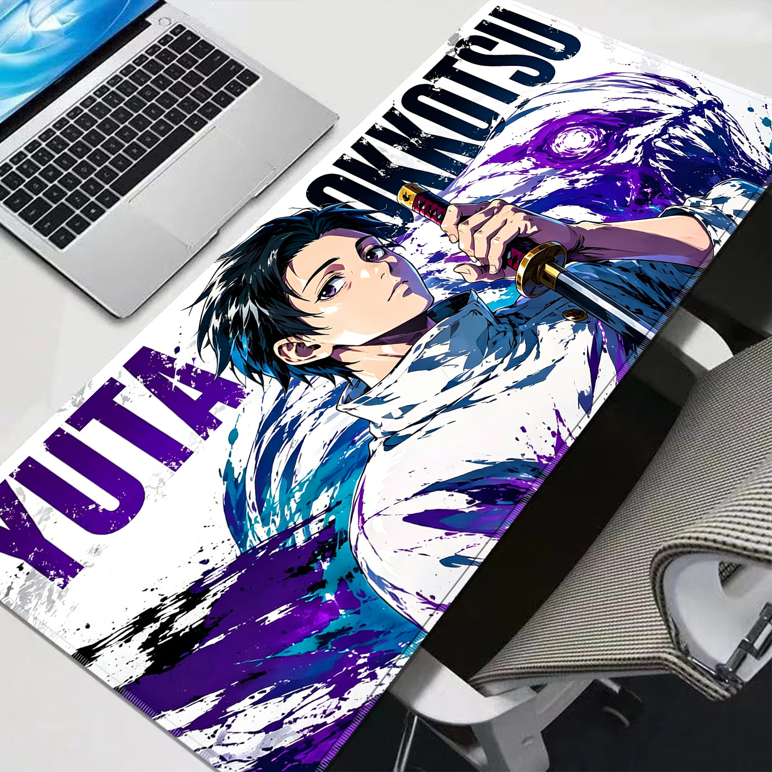 HD Anime Purple Mouse Pads Yut - Pc Gaming Custom ulasan dan harga