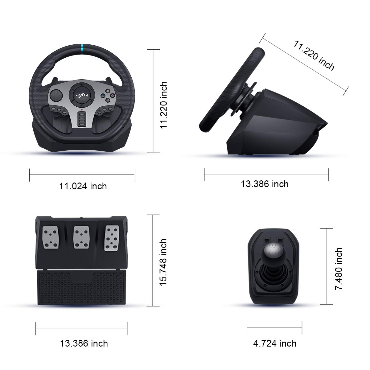 PXN V9 Volante PC Steering Whe - Pc Gaming Xgear ulasan dan harga