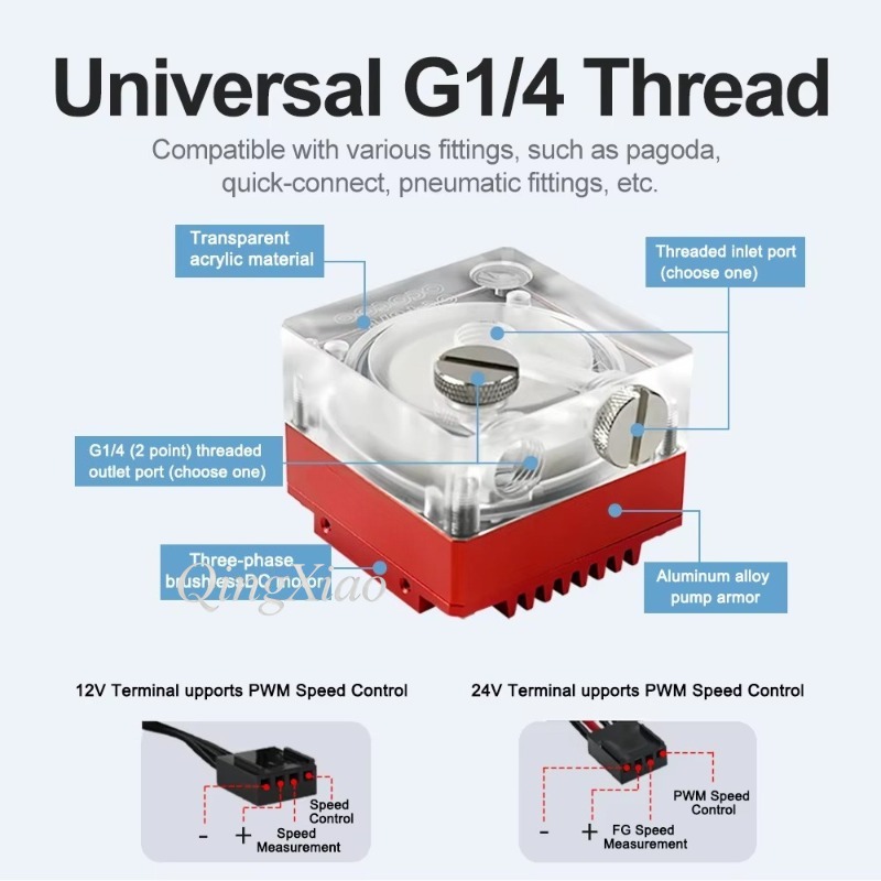 P67B Liquid Cooling Pump With  - Pc Gaming Liquid ulasan dan harga