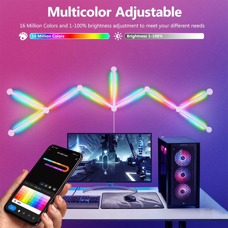 Smart RGB Wall Lamp, Bluetooth - Rgb Light Strip ulasan dan harga