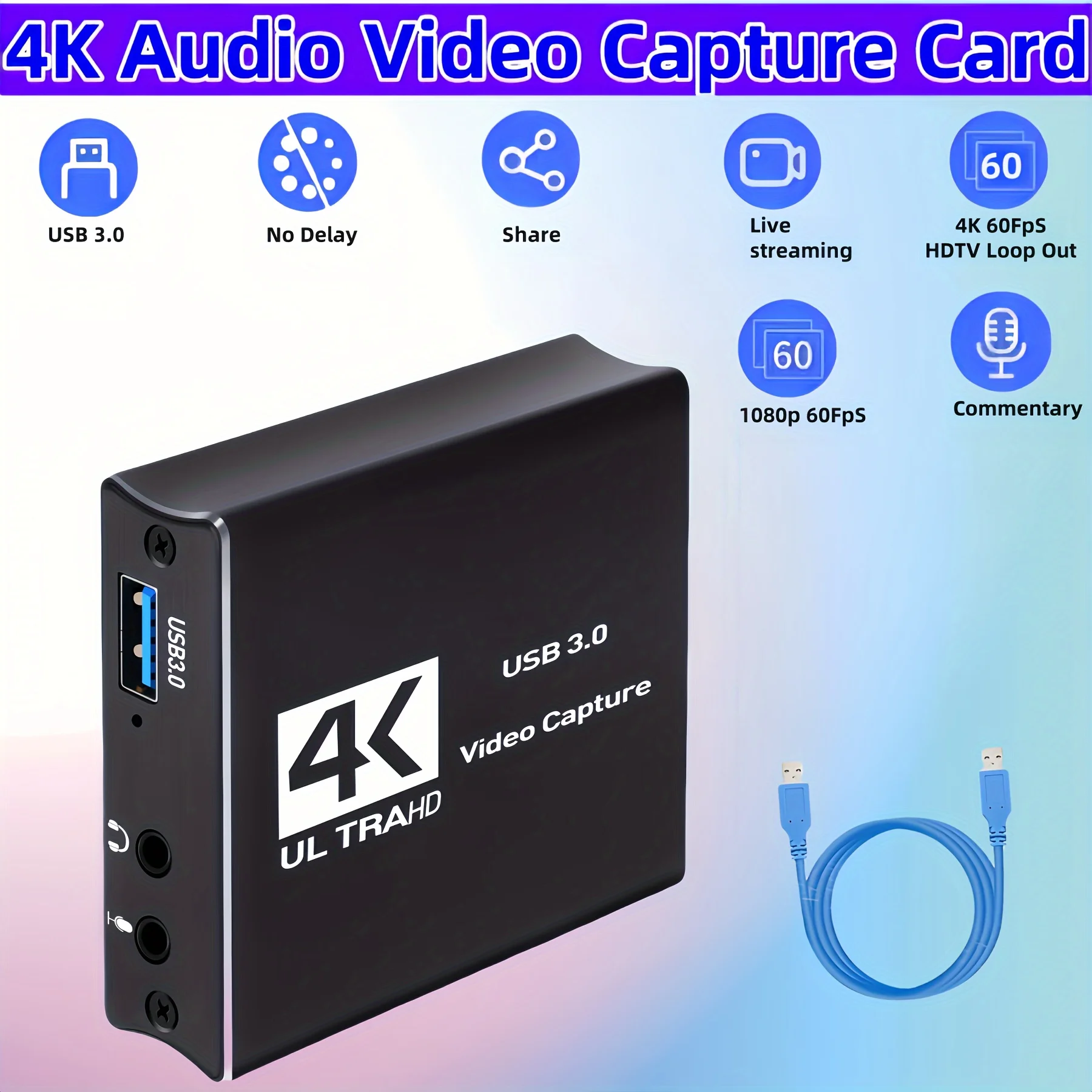 USB3.0 Video Capture HDMI Card - Capture Card Hdmi ulasan dan harga