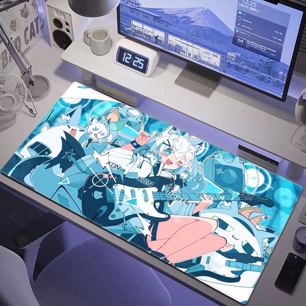 Shirakami Fubuki Mouse Pad Lap - Pc Gaming White ulasan dan harga