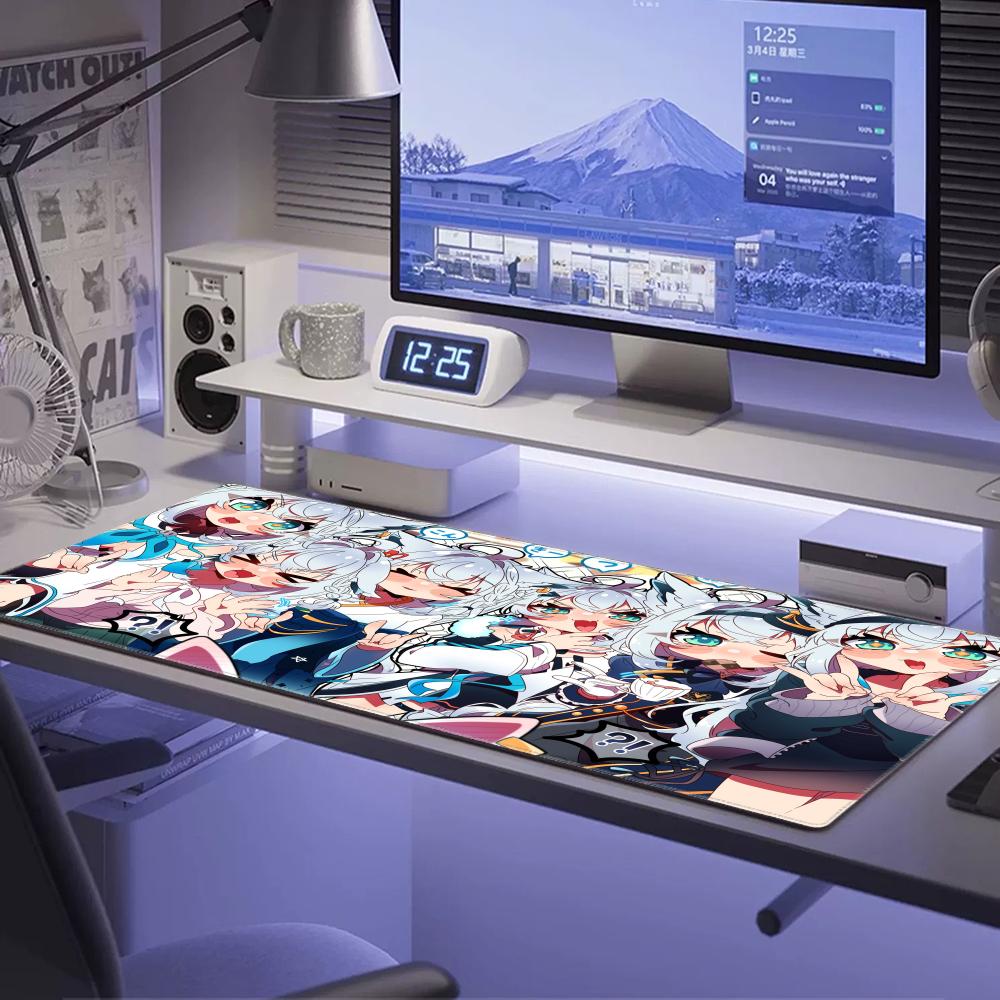 Shirakami Fubuki Mouse Pad Lap - Pc Gaming White ulasan dan harga