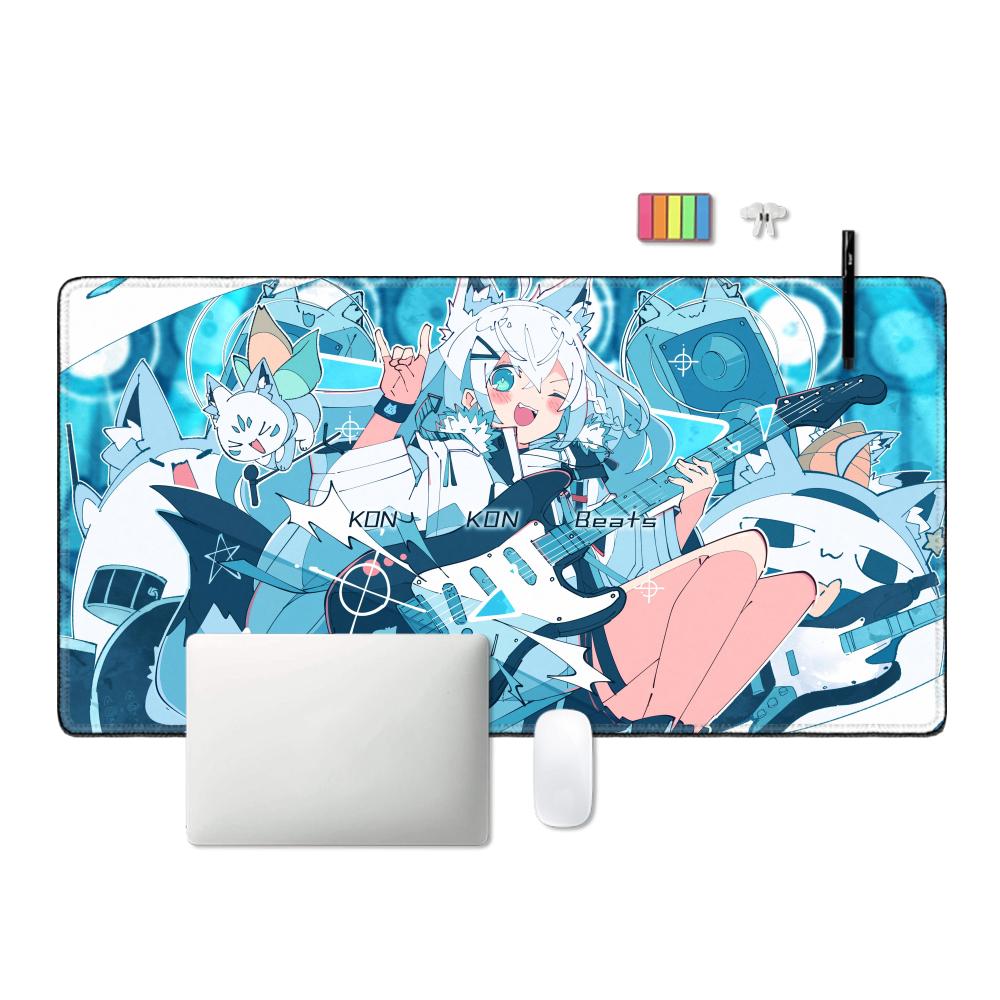 Shirakami Fubuki Mouse Pad Lap - Pc Gaming White ulasan dan harga