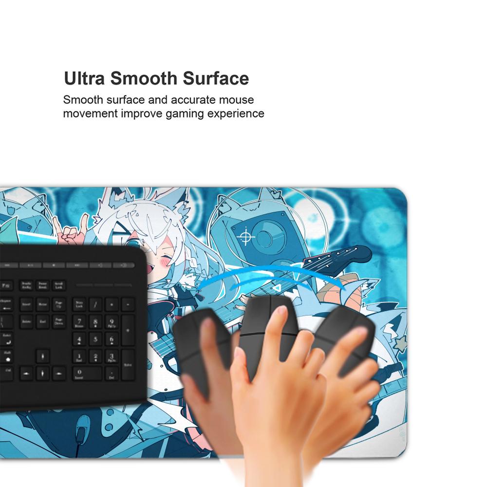Shirakami Fubuki Mouse Pad Lap - Pc Gaming White ulasan dan harga
