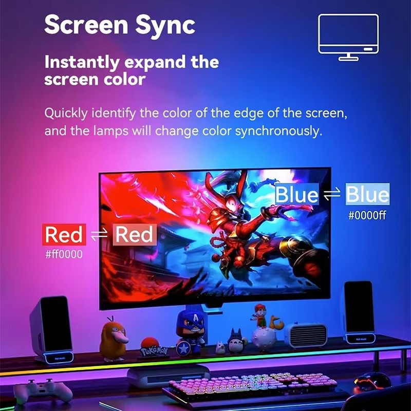 RGB Gaming Lights Strip Monito - Rgb Light Strip ulasan dan harga
