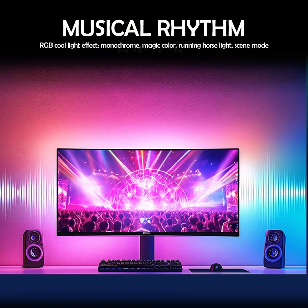 RGB Gaming Lights Strip Monito - Rgb Light Strip ulasan dan harga
