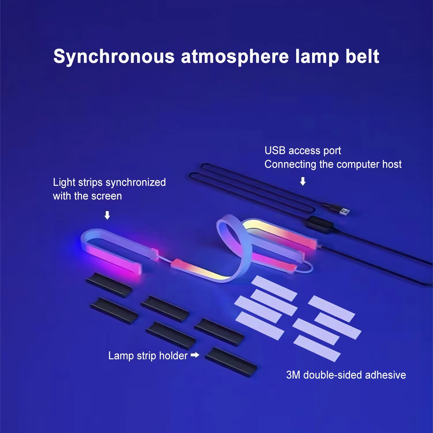 RGB Gaming Lights Strip Monito - Rgb Light Strip ulasan dan harga