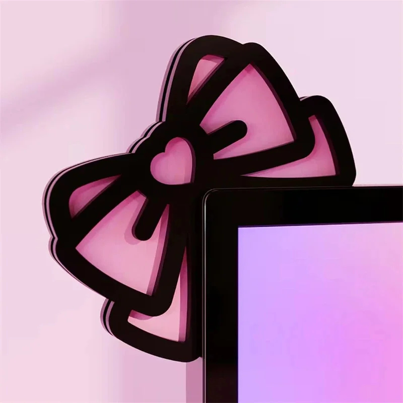 Kawaii Pink Acrylic Bow Monito - Pc Gaming Setup ulasan dan harga