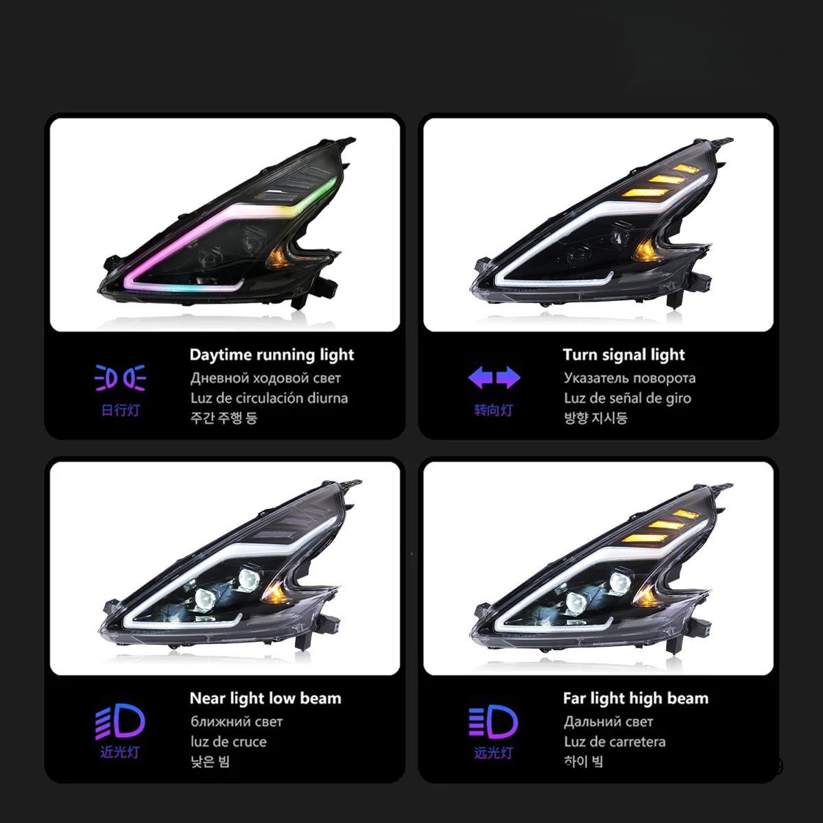 New 12V LED Headlights for 370 - Rgb Light Strip ulasan dan harga