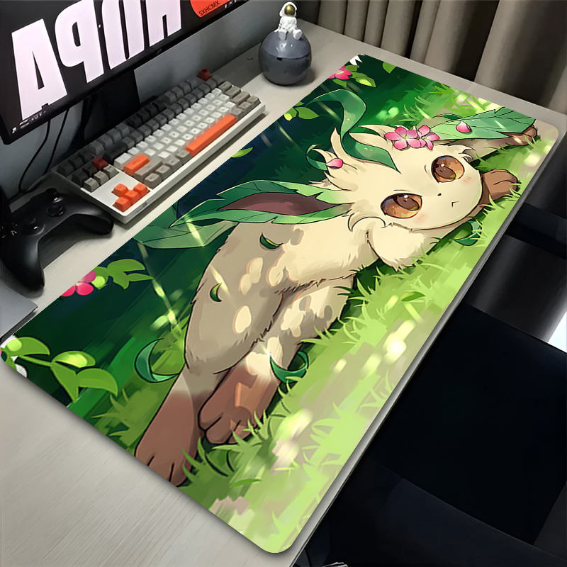 Mouse Pad Gamer P-pokemon Leaf - Pc Gaming Custom ulasan dan harga