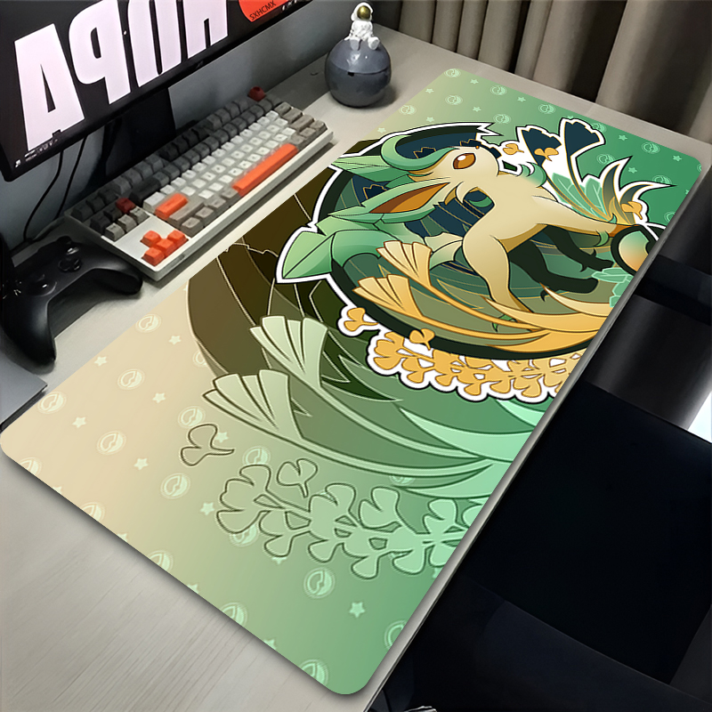 Mouse Pad Gamer P-pokemon Leaf - Pc Gaming Custom ulasan dan harga