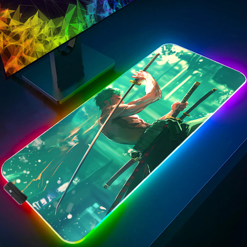 ONE PIECE Zoro Mouse Pad RGB G - Pc Gaming Setup ulasan dan harga